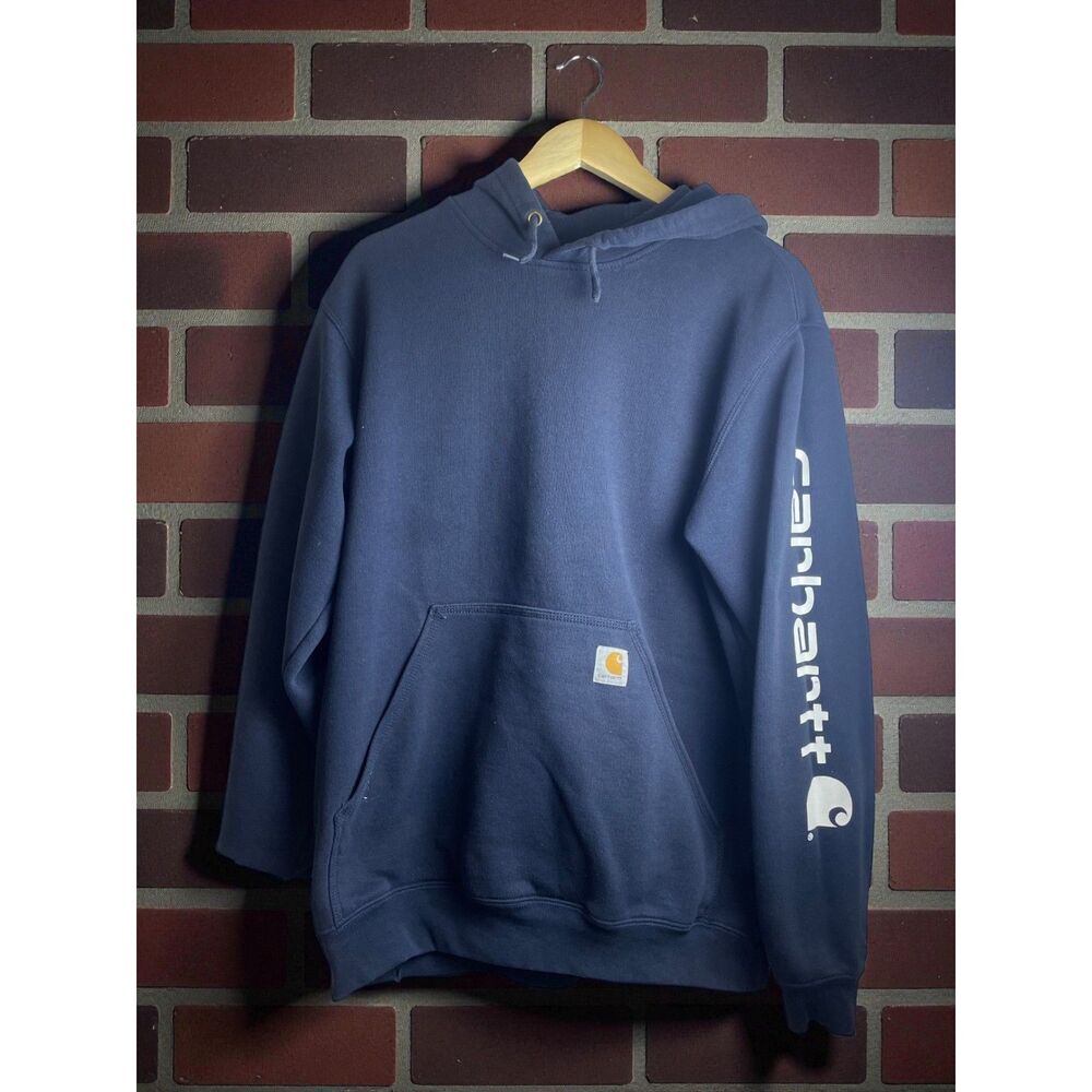 Carhartt Original Fit Navy Blue Hoodie – Size M